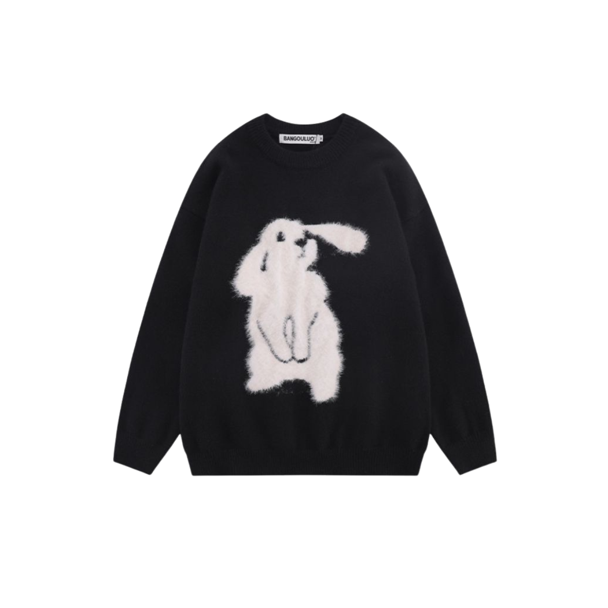 Curious Bunny Graphic Sweater
