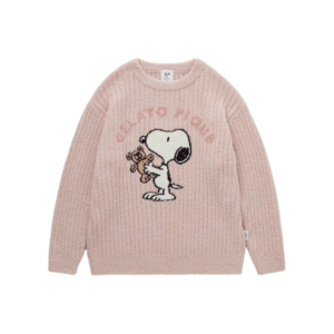 Pink Snoopy Cozy Knit