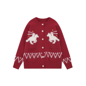 Burgundy Unicorn Dream Cardigan