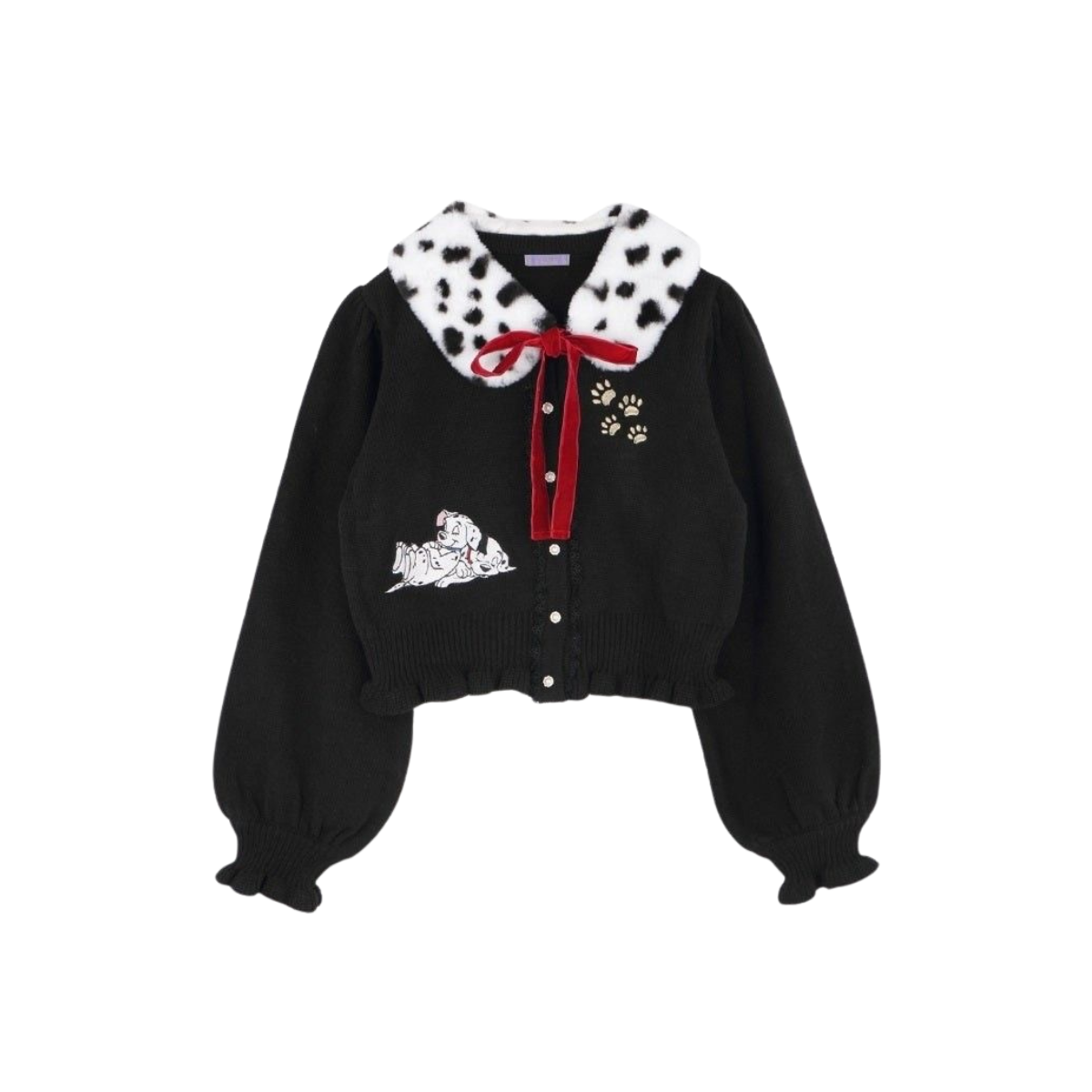 Midnight Ribbon Crop Knit